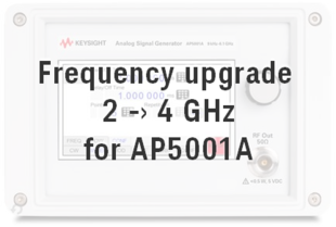 Keysight AP5001AU-F01 Frequency upgrade from 2 GHz to 4 GHz