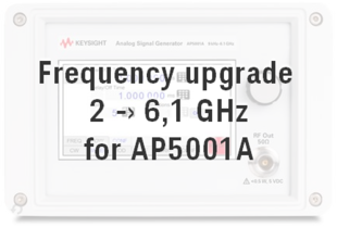 Keysight AP5001AU-F02 Frequency upgrade from 2 GHz to 6.1 GHz