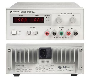 Keysight E3620A Laboratory DC power supply, dual-output: 0-25 V, 0-1 A.